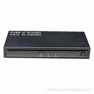 CVBS or S-Video + R/L to HDMI Converter